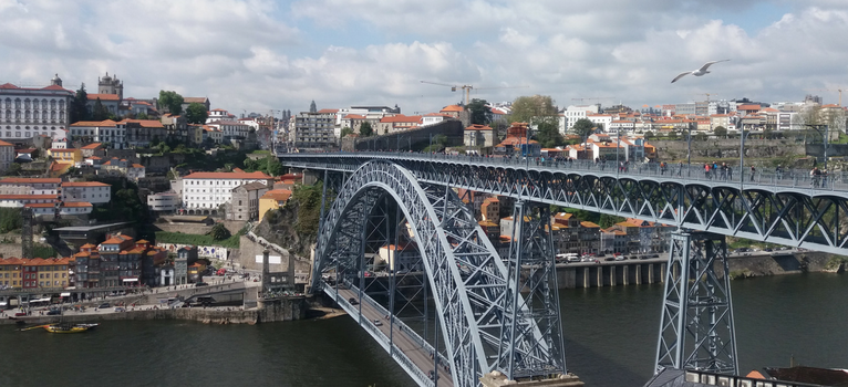 Podul Dom Luis. Porto. Portugalia.